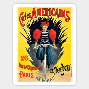 Vibrant Vintage Bicycle Poster Magnet